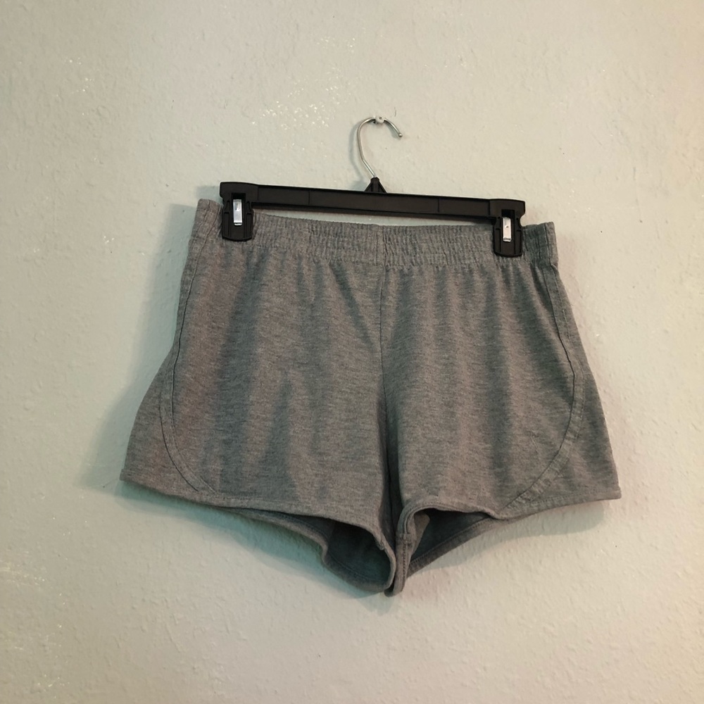 Gray athletic shorts